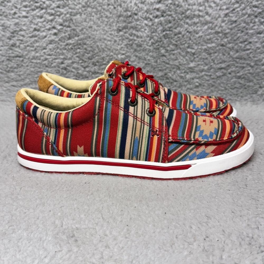 Twisted X Hooey Loper Womens Size 6.5 Sneakers Shoes Fiesta Aztec Driving Moc